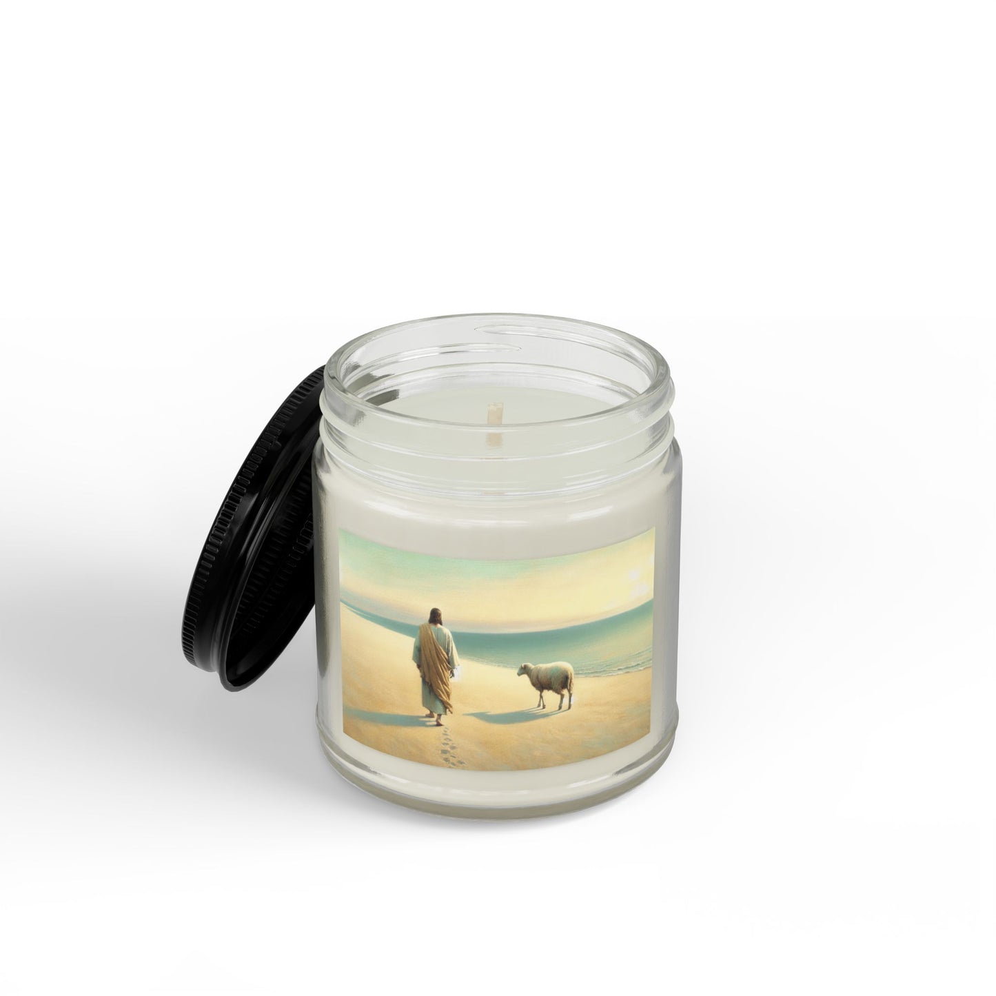 Soy Candle — Colorful Cross Pattern Scented Jar (4oz & 9oz)