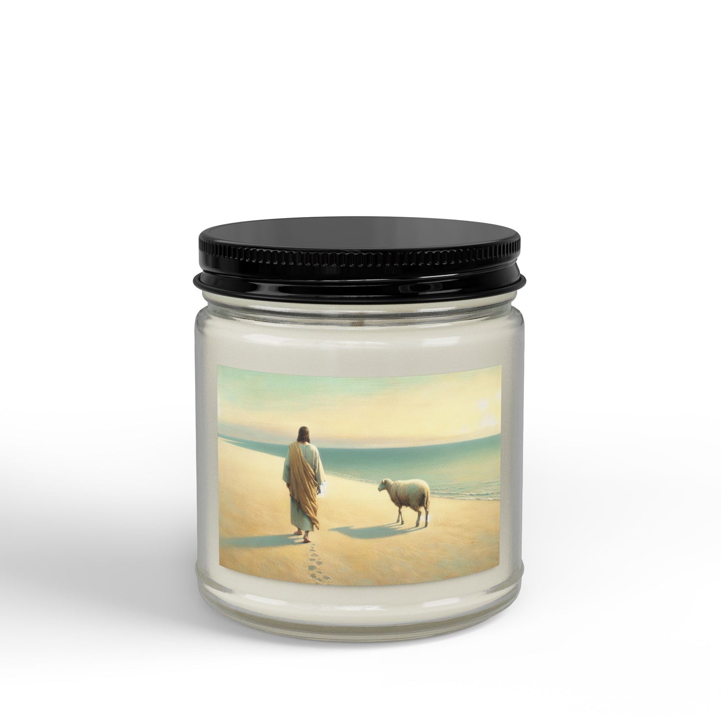 Soy Candle — Colorful Cross Pattern Scented Jar (4oz & 9oz)