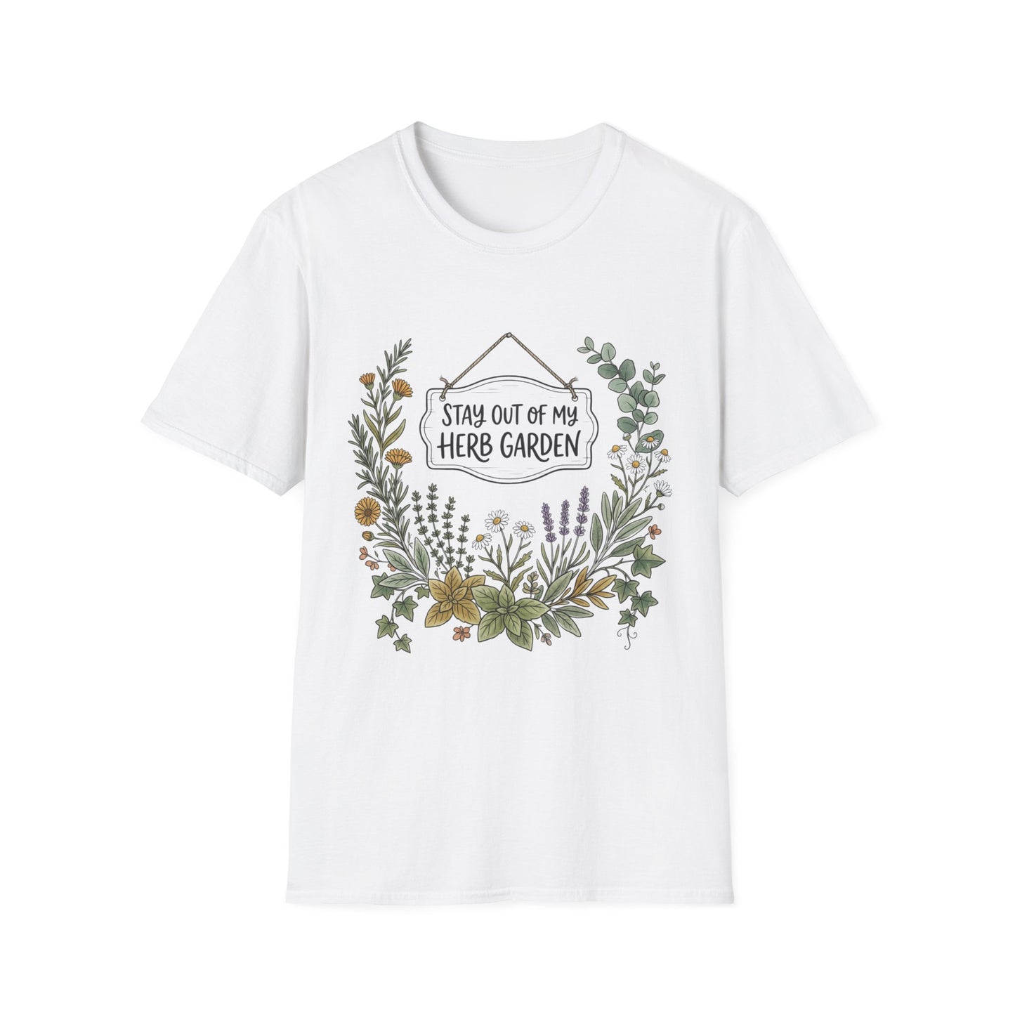 Herb Garden T-Shirt — "Stay Out of My Herb Garden" Botanical Tee
