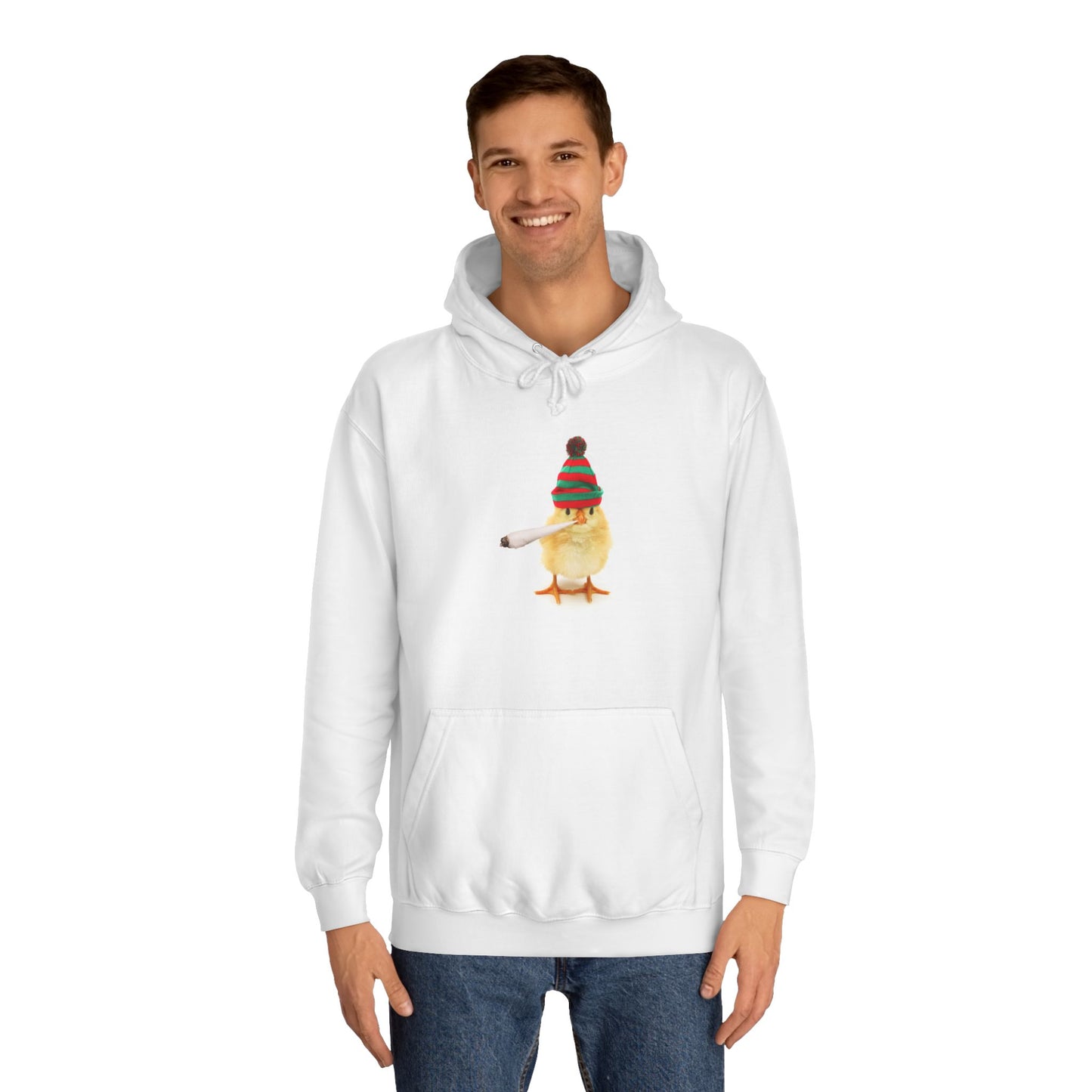 Chill Duckling Hoodie – Cute Duck with Beanie Graphic