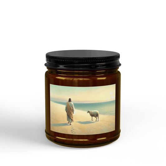 Soy Candle — Colorful Cross Pattern Scented Jar (4oz & 9oz)