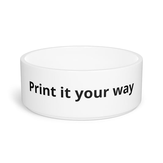 Customizable Pet Bowl — Personalized Dog & Cat Food Water Dish