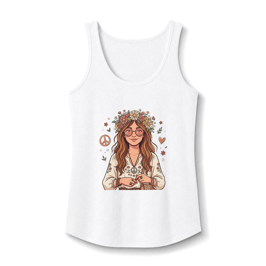 Hippie Girl Women's Core Cotton Tank Top