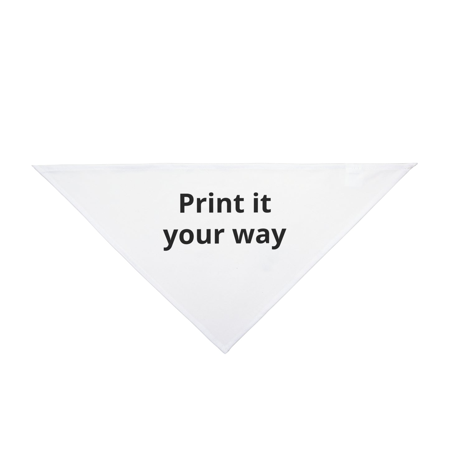 Customizable Pet Bandana — "Print it your way" Personalized Dog & Cat Accessory