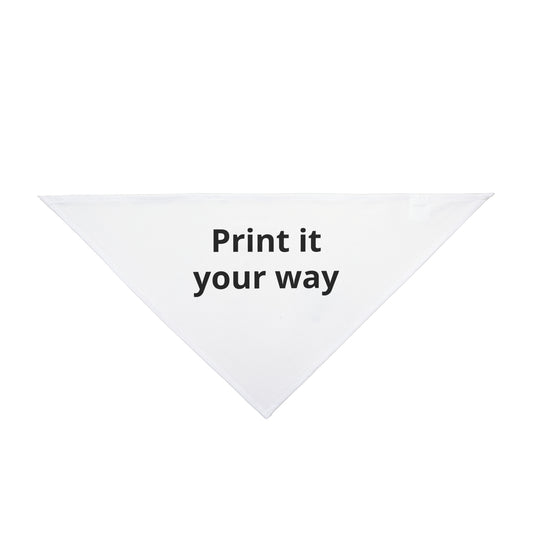 Customizable Pet Bandana — "Print it your way" Personalized Dog & Cat Accessory