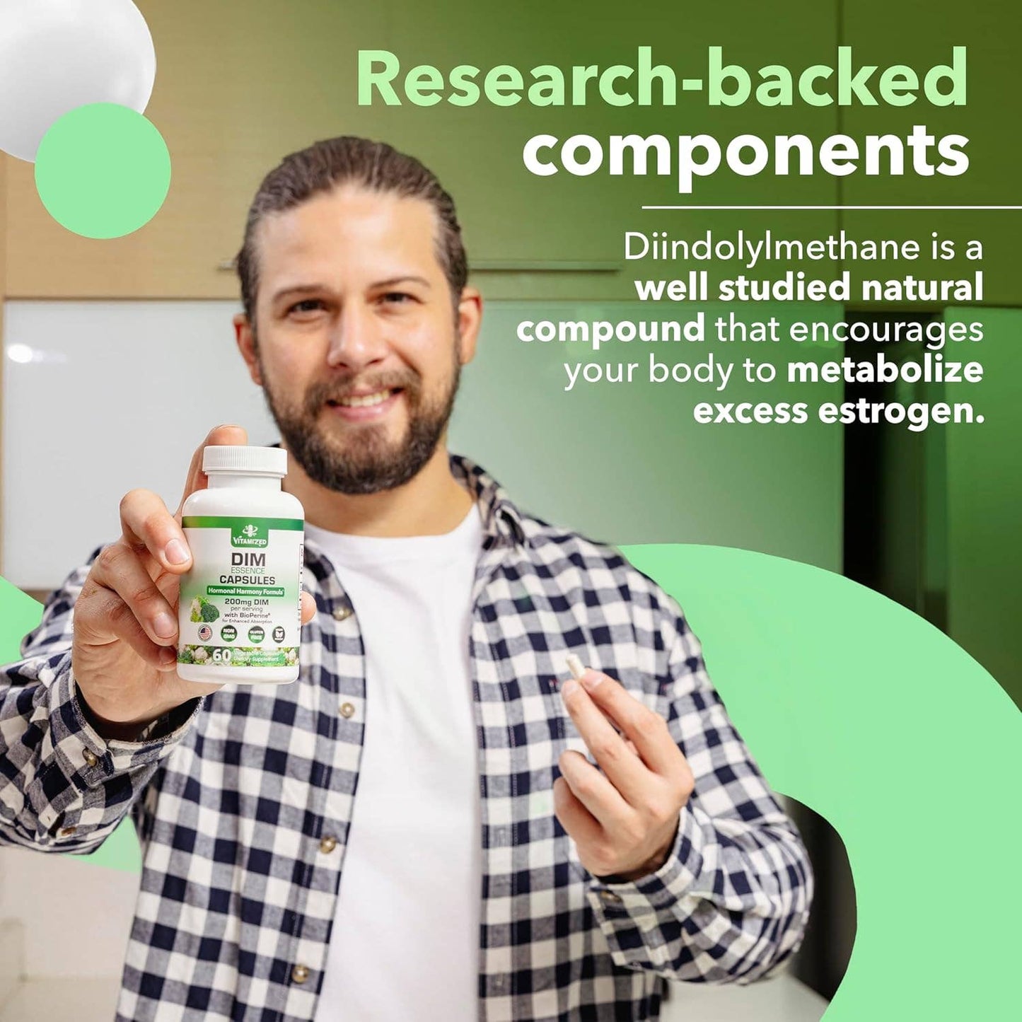 Dim Estrogen Supplement, for Hormone Harmony & Skin Health