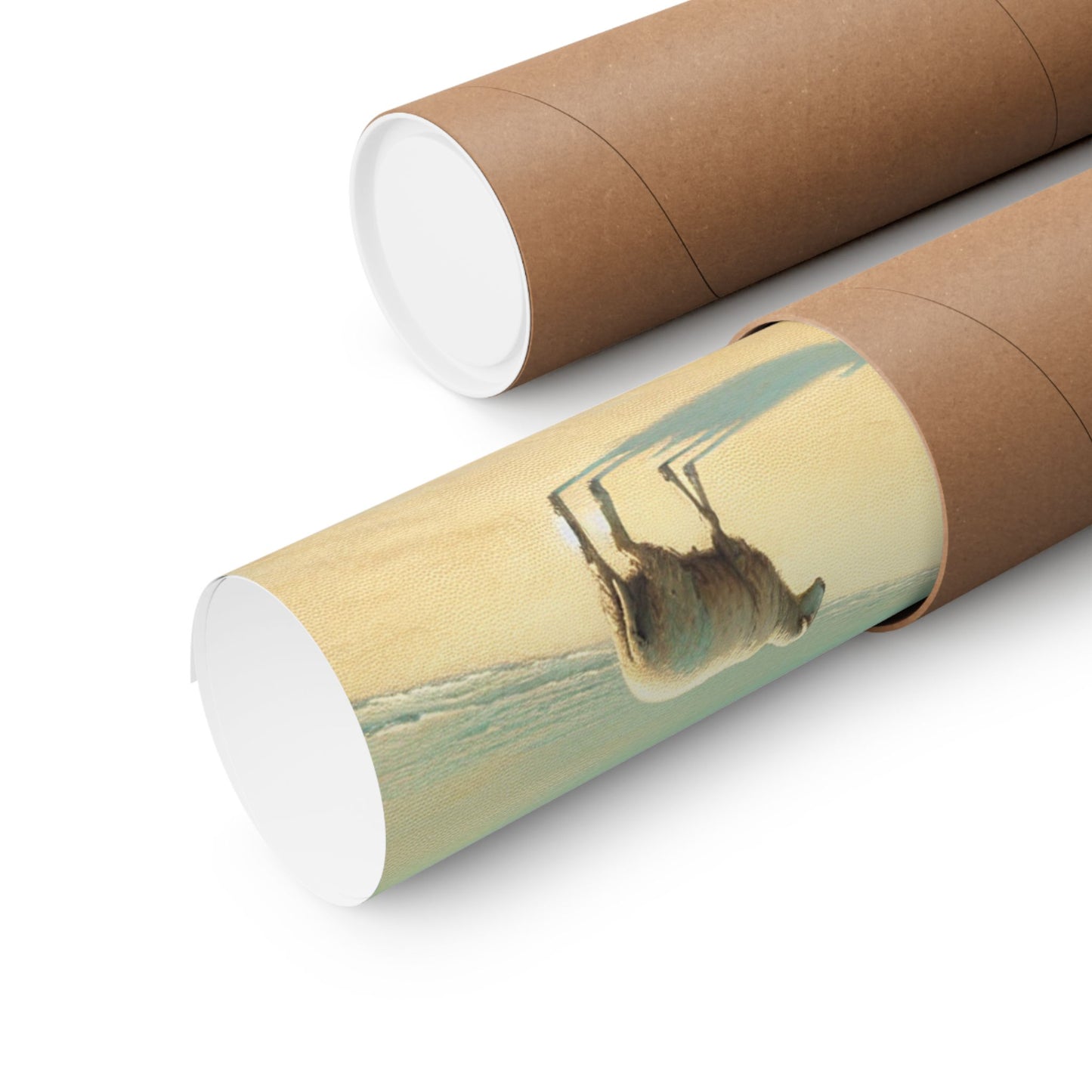 Jesus with Sheep Beach Poster — Inspirational Christian Wall Art