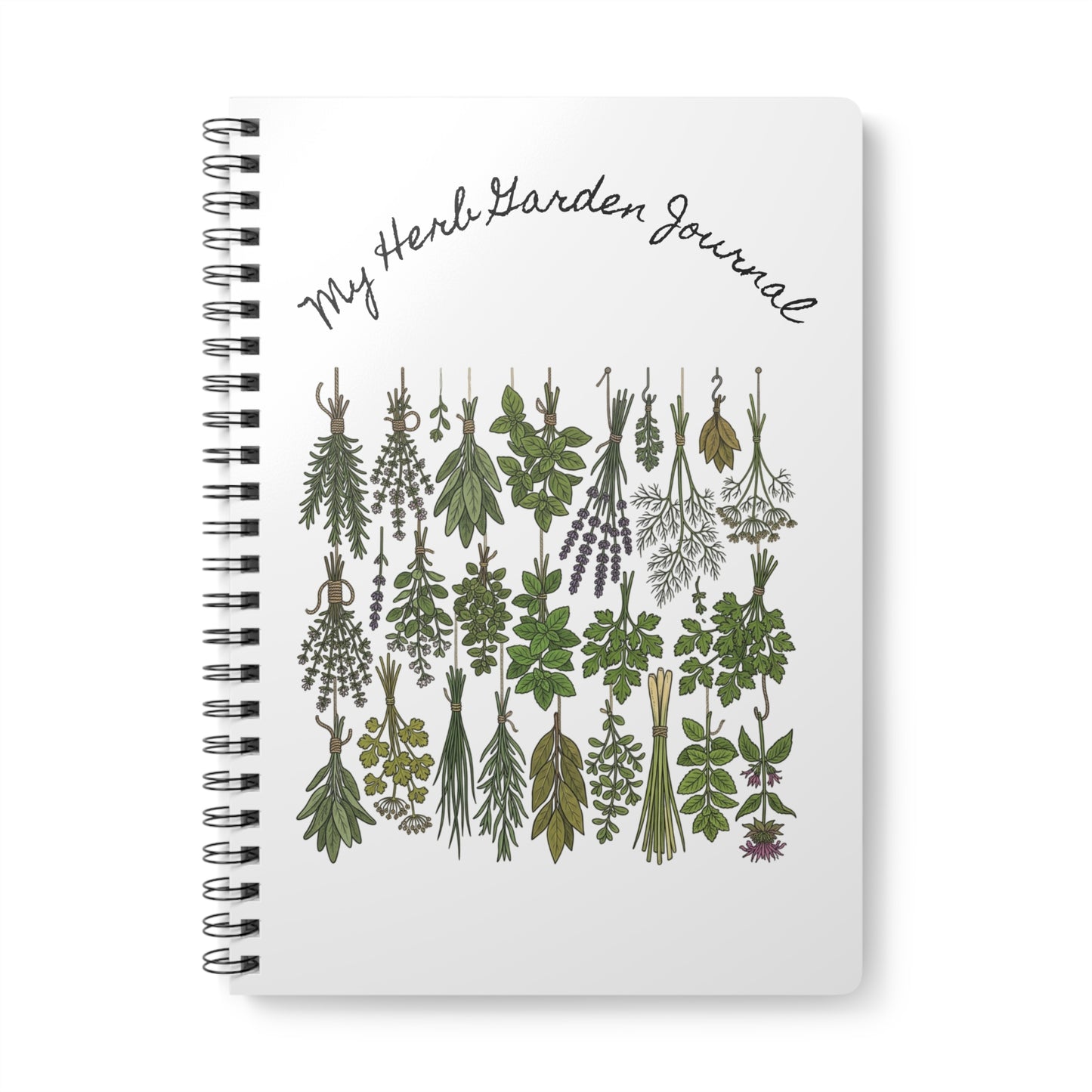 My Herb Garden Journal Wirobound Notebook | A5 Herbal Gardening Journal