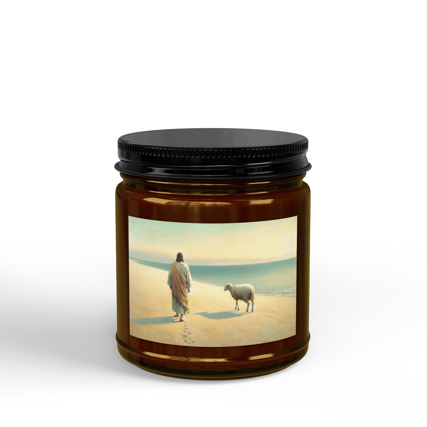 Soy Candle — Colorful Cross Pattern Scented Jar (4oz & 9oz)
