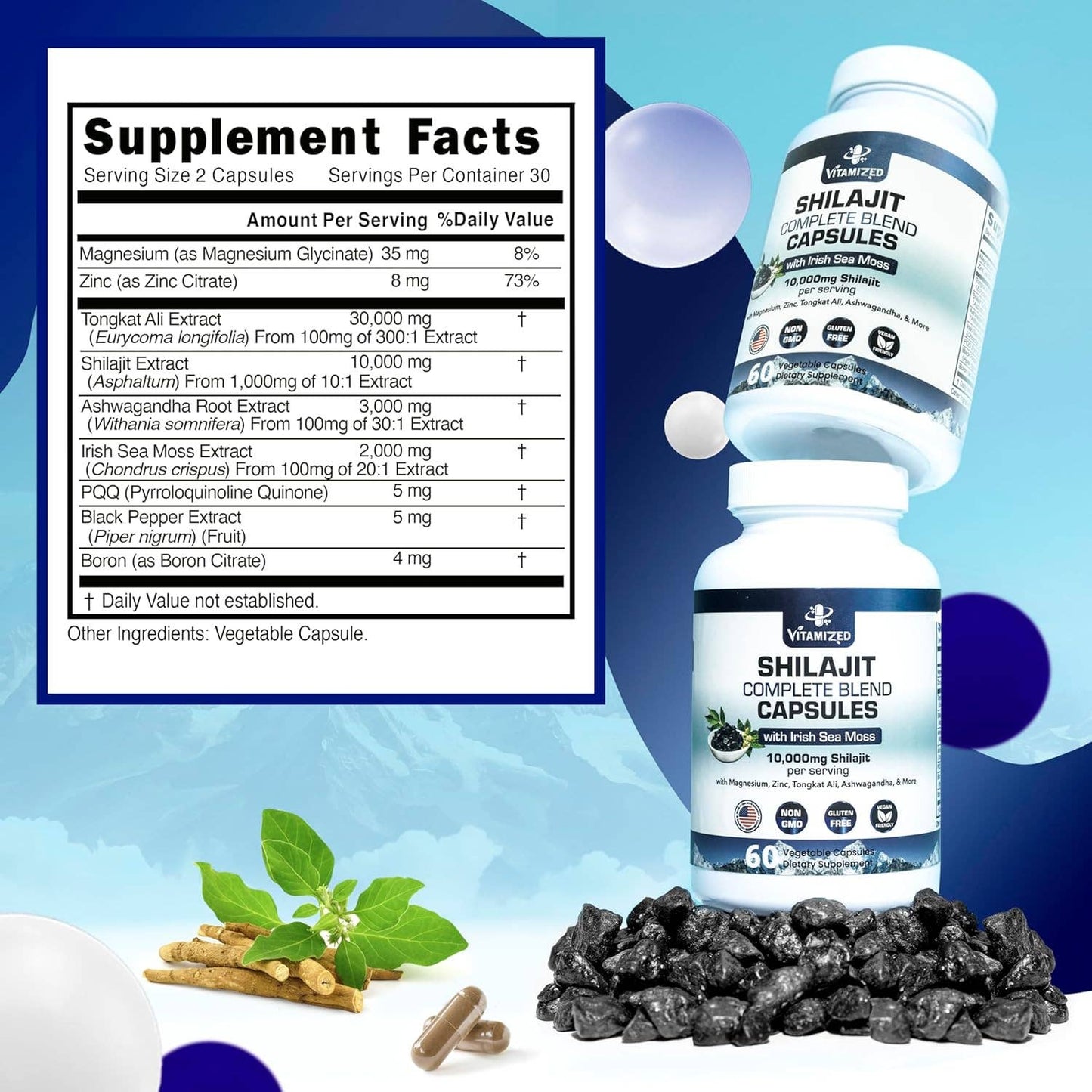 Pure Himalayan Shilajit Blend - Boost Stamina & Athleticis