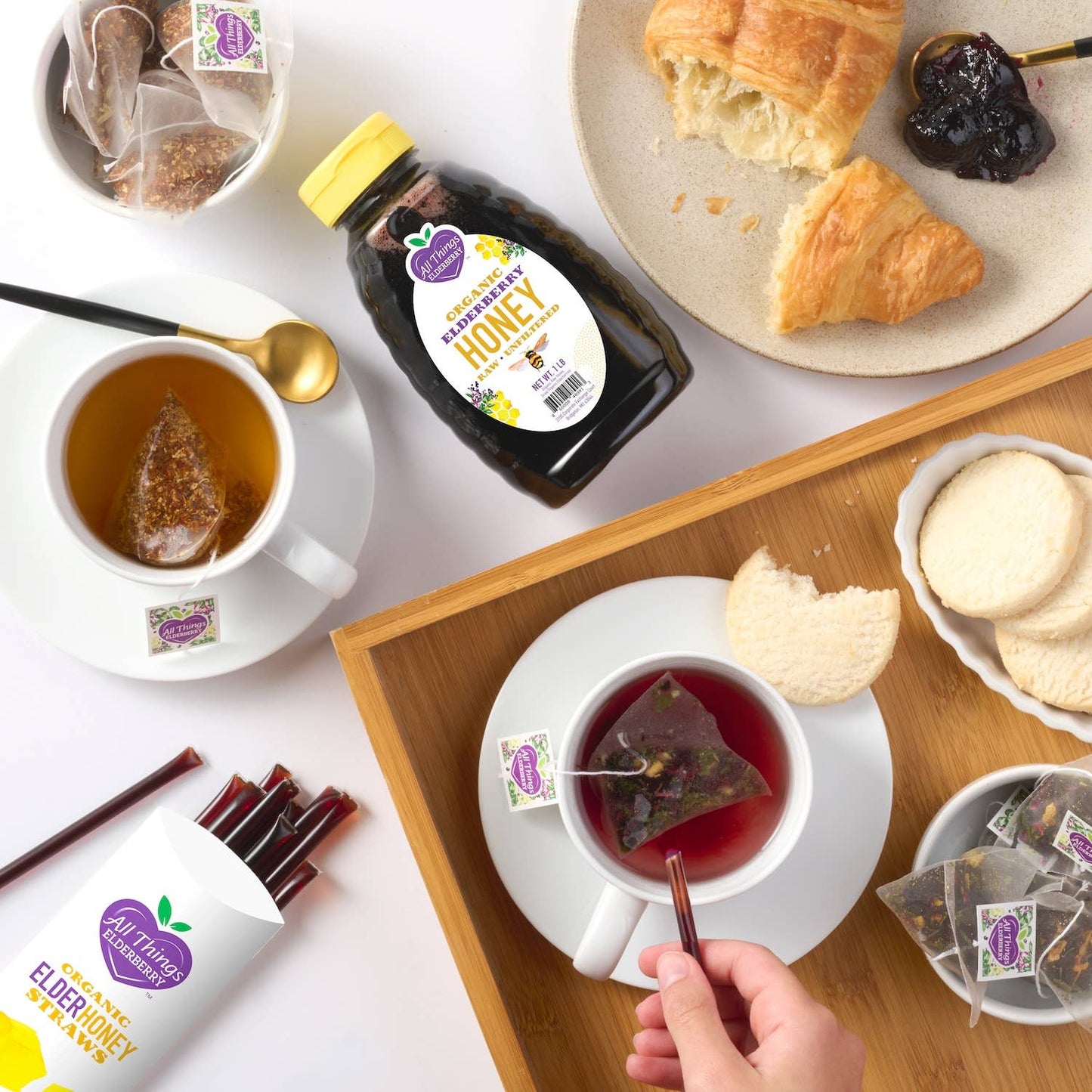 Elderberry Honey Straws - Pack of 10