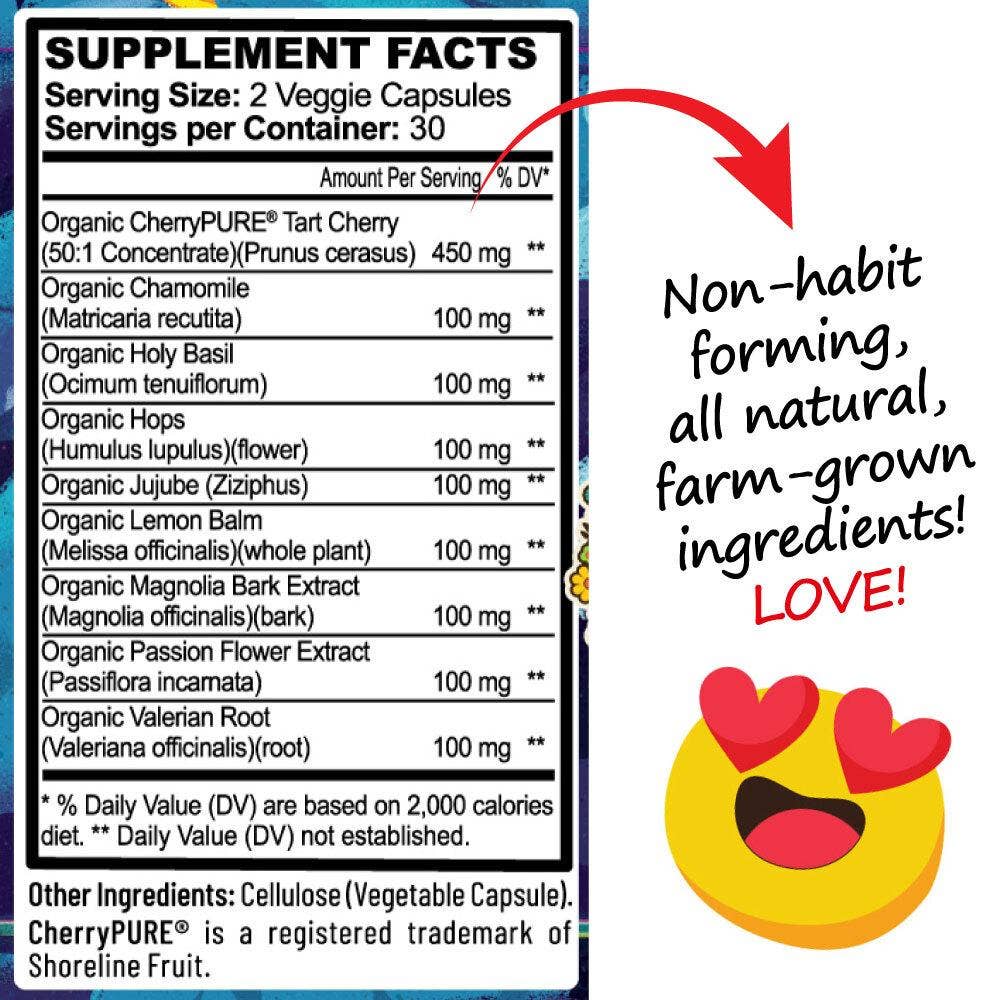 All Natural Sleep Aid - Peace, Love, & ZZZ's | Cozy Tuck-In Formula