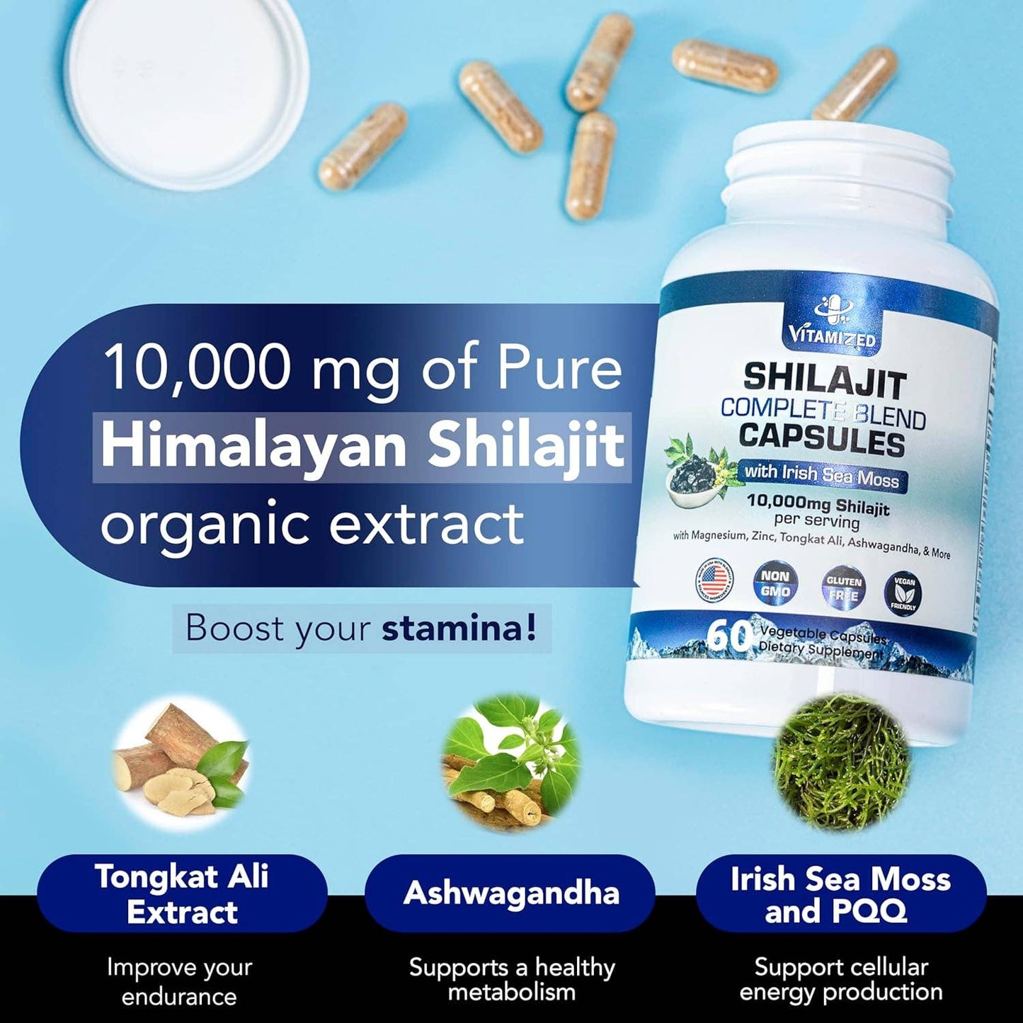 Pure Himalayan Shilajit Blend - Boost Stamina & Athleticis